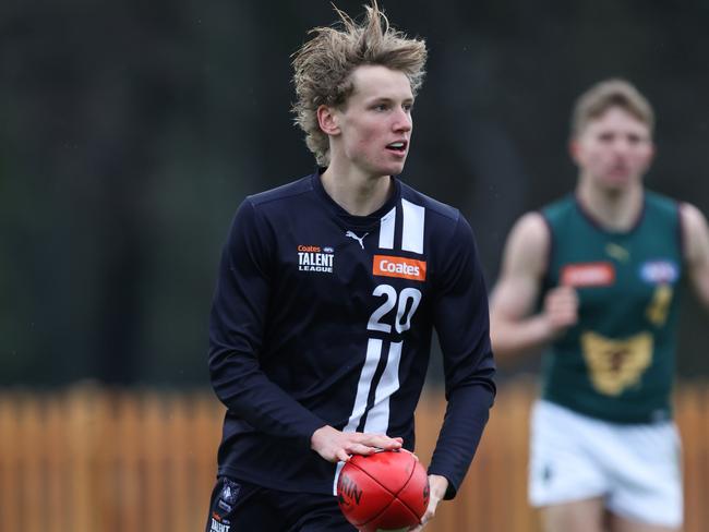 Jaques in action for the Falcons. Picture: Rob Lawson/AFL Photos