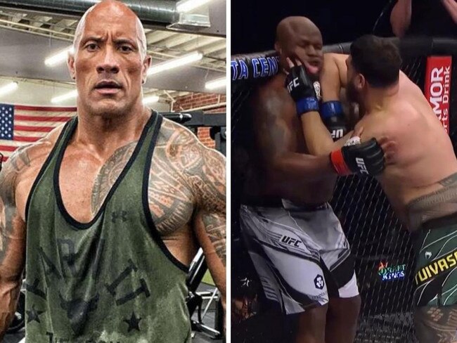 ‘Holy s***’: The Rock loses it over Aussie