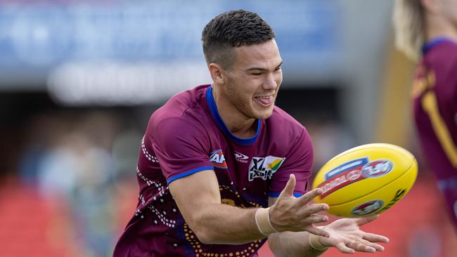 Cam Rayner is happy with his steady progress in his comeback from a knee injury. Picture: Russell Freeman/AFL Photos via Getty Images