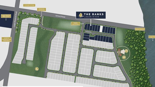 Urbex's The Banks development at Logan Reserve has planning approval to develop 204 lots.