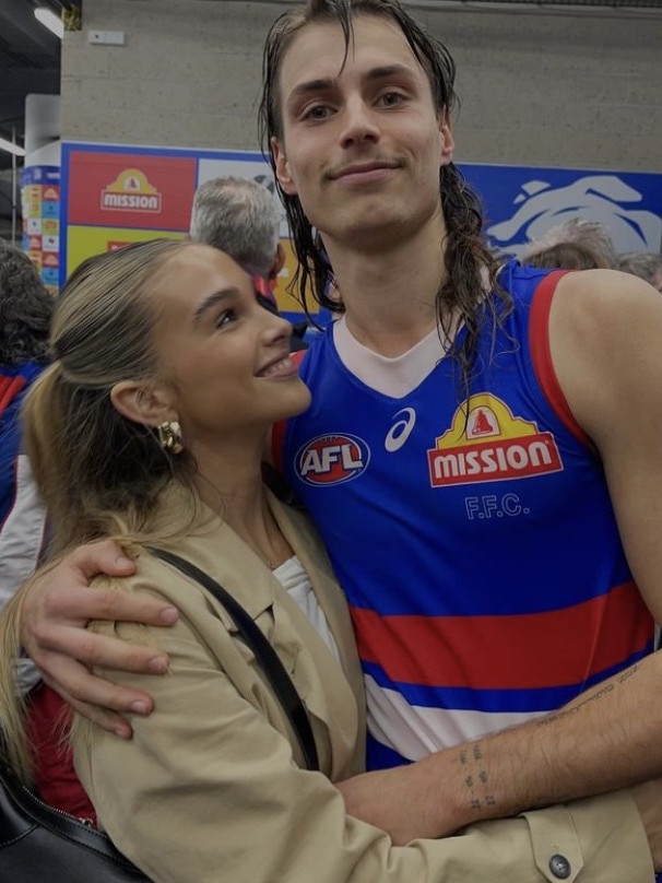 Guggenheimer at Poulter’s debut Bulldogs game.