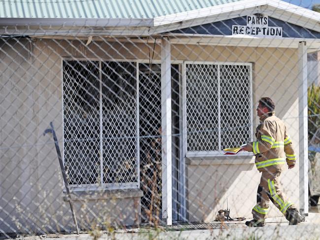 Emergency services were called to a house fire at a business in Bridgewater.  Picture: Zak Simmonds