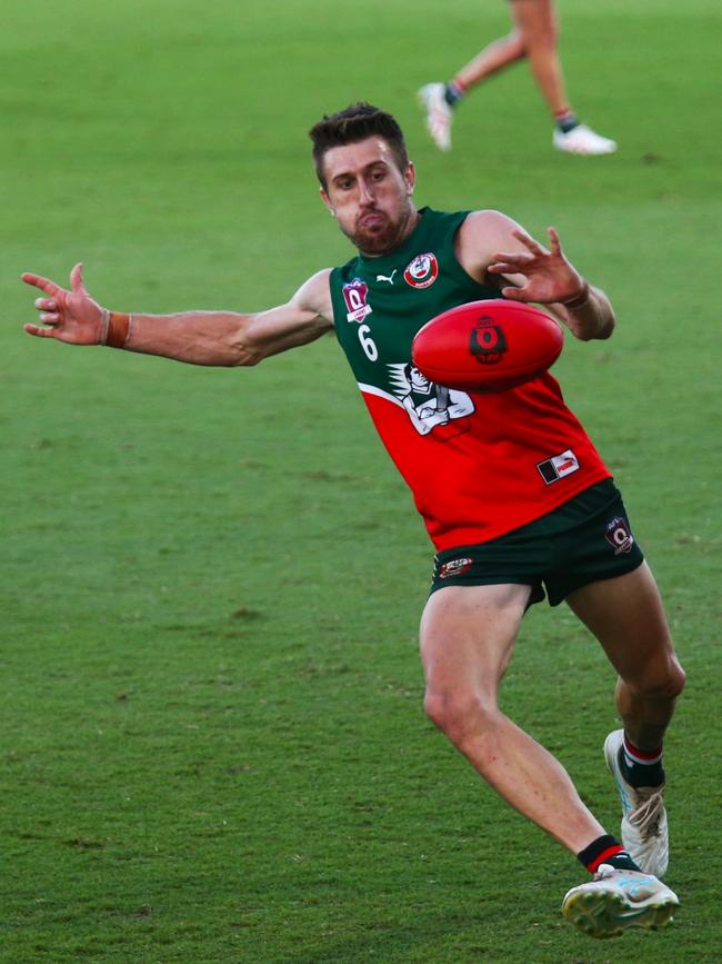 Pictured: Liam McCarthy. South Cairns Cutters v North Cairns Tigers at Cazalys Stadium. Qualifying Final. AFL Cairns 2024. Photo: Gyan-Reece Rocha