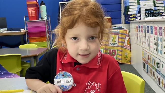 Isabella Curtis – Gympie West State School prep students on first day, Monday January 22, 2024.