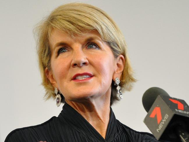 Former minister for foreign affairs Julie Bishop is going to the back bench. Picture: AAP