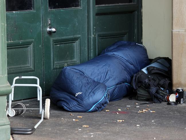 The tough conditions the homeless have to endure out on the streets. Picture: Sam Ruttyn