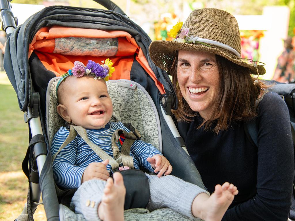 Toby and his mum, Jacqui Hall, Toowoomba Carnival of Flowers Festival of Food and Wine, Saturday, September 14th, 2024. Picture: Bev Lacey