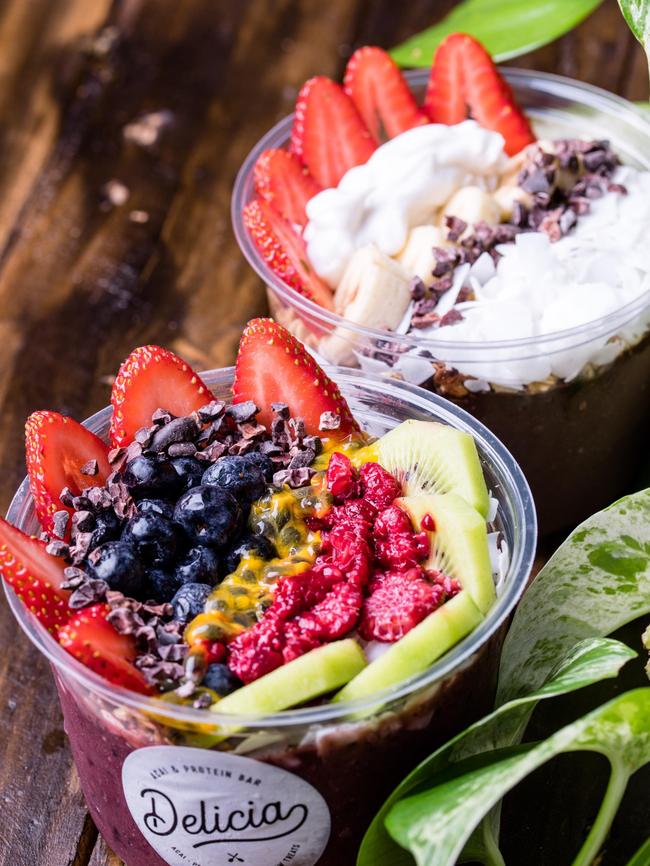 Delicia acai bowl, Adelaide.