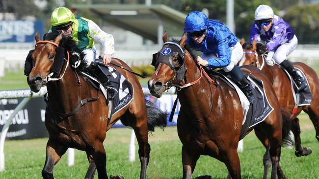 Impending, right, looks great value in the Arrowfield Sprint.