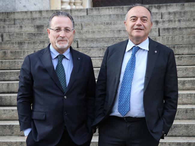 Nicola Gratteri (right), an Italian writer, magistrate and essayist. He is pictured with Italian author and university professor Antonio Nicaso (left). Picture: Ella Pellegrini