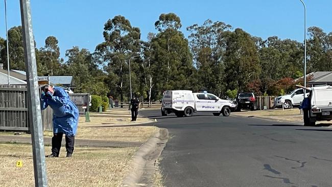 Western Downs detectives investigate after a tradesman was shot by car thieves in Dalby.