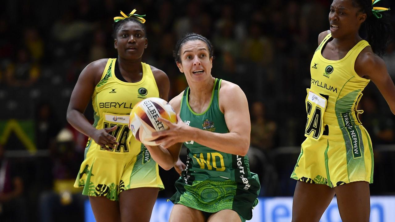 Ash Brazill leaves a big hole in the Diamonds’ midfield. Picture: Ashley Vlotman/Gallo Images/Netball World Cup 2023