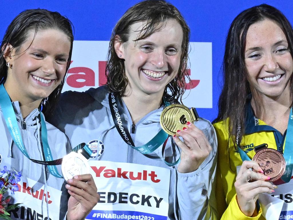 Katie Ledecky says faith in anti-doping measures is at an all time low. Picture: Ferenc ISZA / AFP