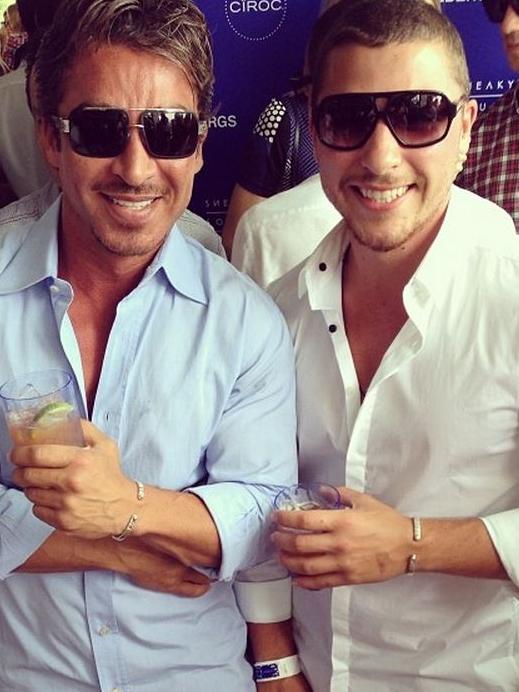 John Ibrahim and son Daniel. Daniel was arrested.