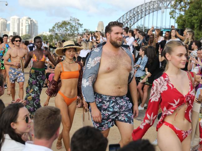 Miko on the catwalk on Thursday. Picture: Tim Hunter