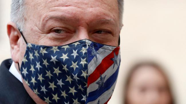 U.S. Secretary of State Mike Pompeo at the old city of Dubrovnik in southern Europe on Friday. Picture: AFP