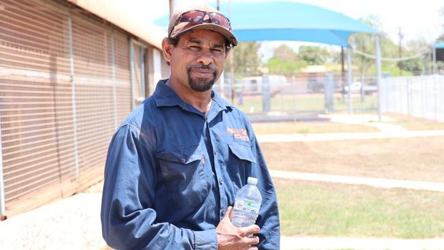 Tom Farrell, Roper Gulf Regional Council staff member at Ngukurr Pool. Picture: Supplied