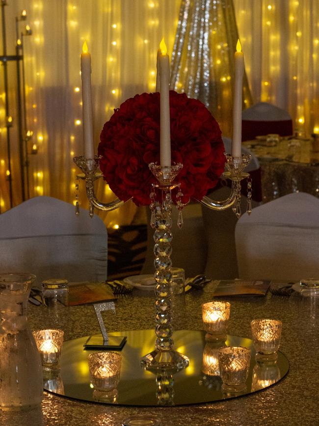 Stunning decorations welcomed the guests.