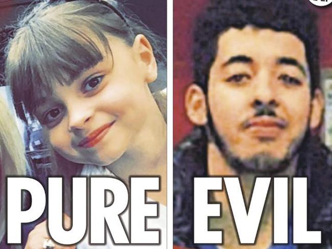 Manchester suicide bomber Salman Abedi is pictured on the cover of UK paper The Sun. Picture: The Sun