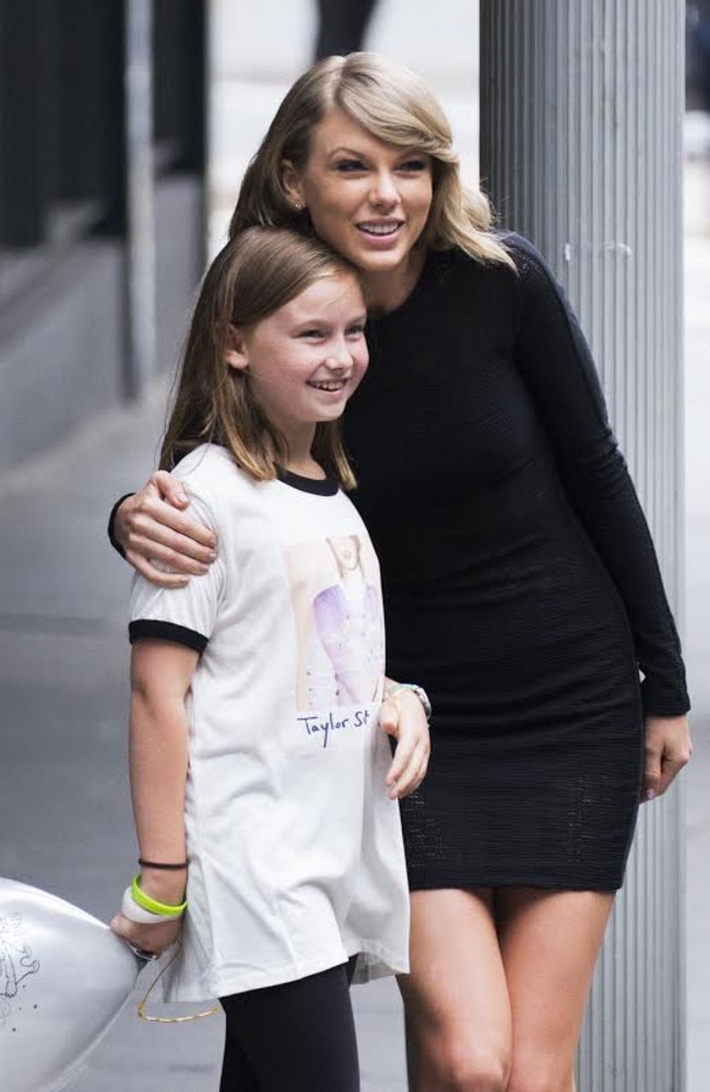 Taylor Swift makes this young fan’s day / Picture: Media Mode/INF