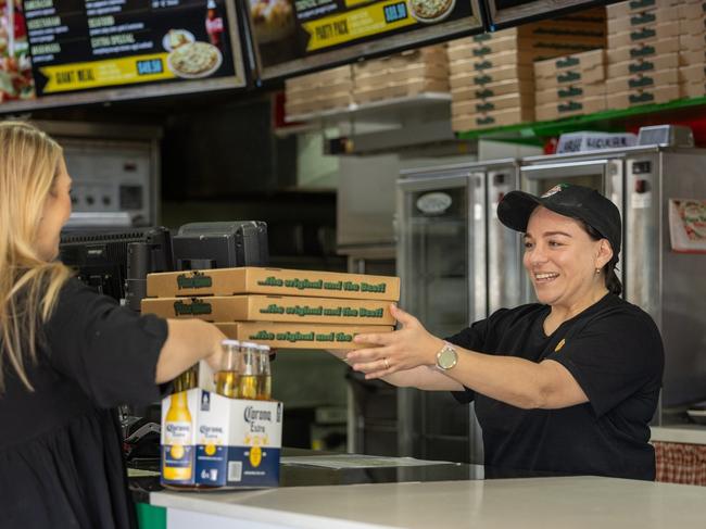 Pizza Riviera is looking forward to handing over freshly made pizzas at its new store in Hermit Park. Picture: Supplied.