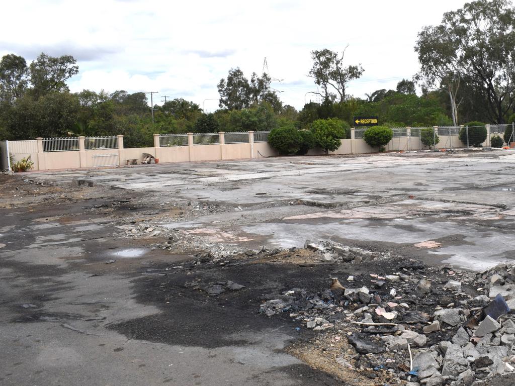 The slab of ground where Oasis Church once stood.