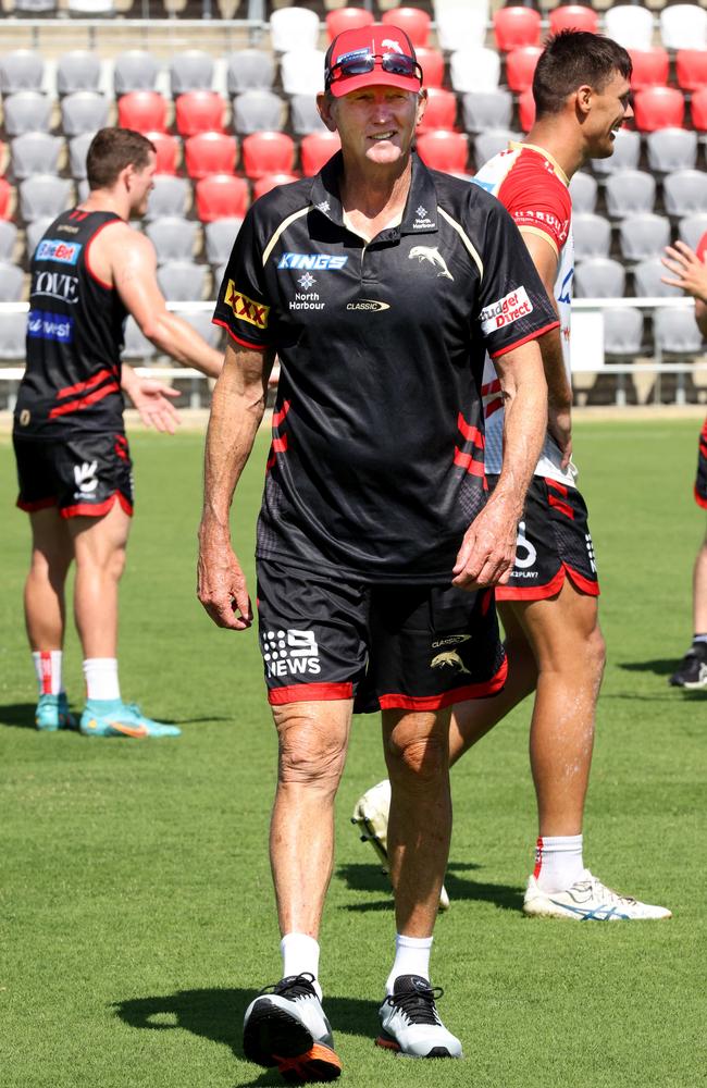 Dolphins’ coach Wayne Bennett. Photo Steve Pohlner