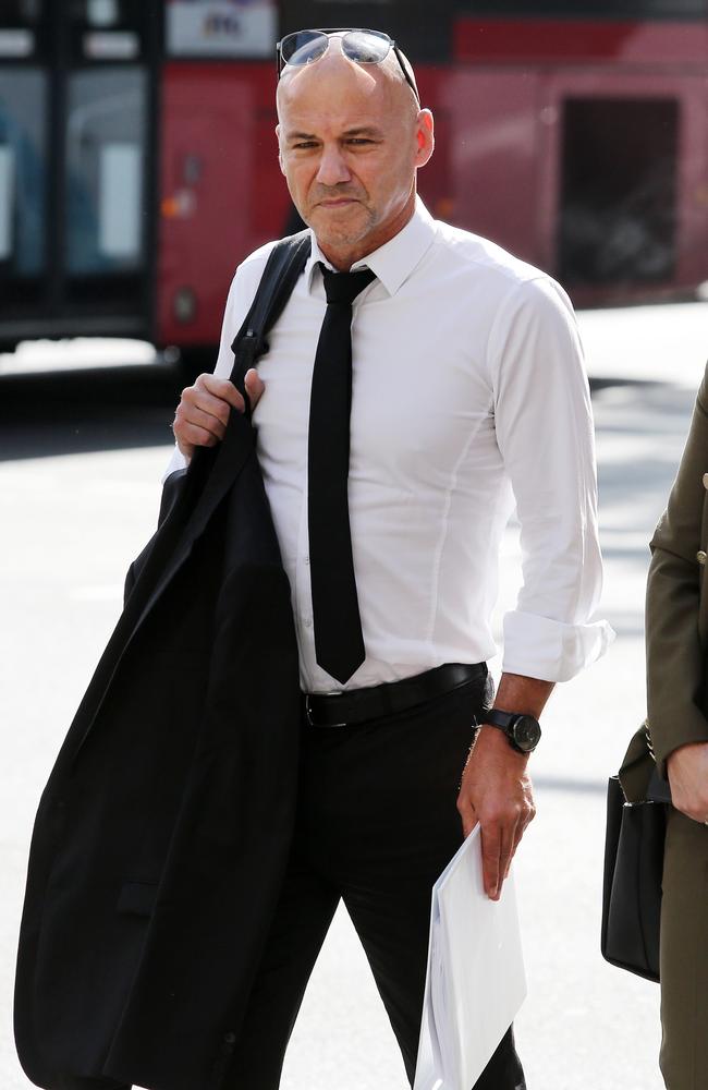 Gary Jubelin outside Downing Centre courts in Sydney’s CBD on Wednesday. Picture: Richard Dobson