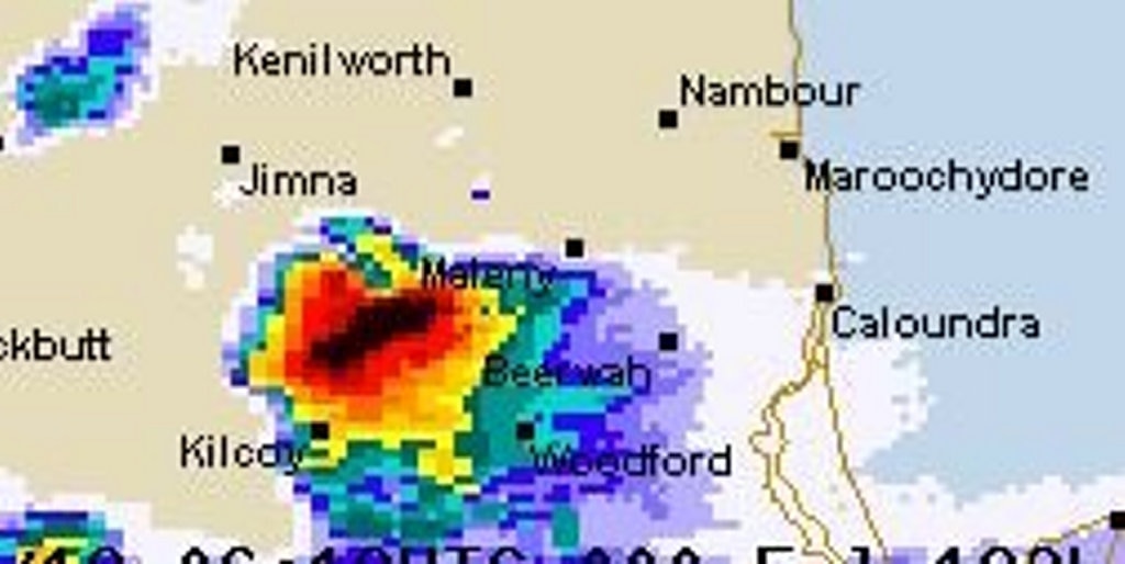 INCOMING: Severe thunderstorms are approaching the Coast today. Picture: Bureau of Meteorology