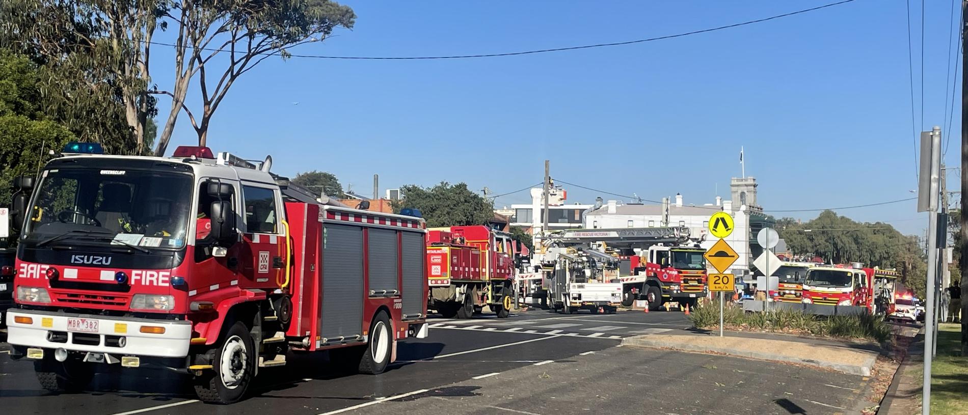 Portarlington Pier Front pizza shop has been damaged in a blaze on Wednesday morning.