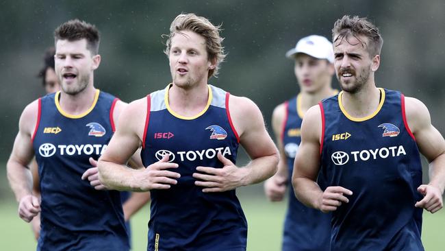 Bryce Gibbs and Rory Sloane return to pre-season early. Picture: Sarah Reed