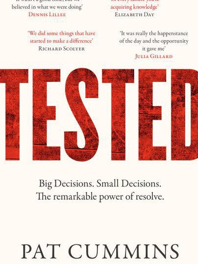 Pat Cummins has written a book called Tested. Photo: HarperCollins.