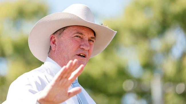 Barnaby Joyce on his separate campaign trail as leader of the Nationals. Picture: Office of the Deputy Prime Minister