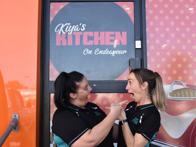 Kiya‘s Kitchen manager Maree Hammond and Kiya’s Kitchen owner Kiya Fay excited for their first Friday night dinner. Picture: Madeleine Graham