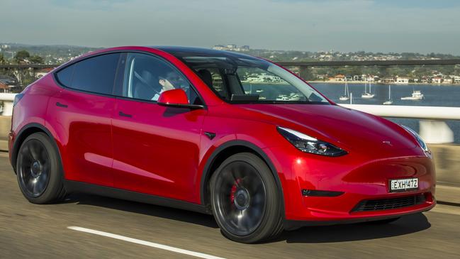 The Tesla Model Y was the second best selling vehicle last month. Picture: Mark Bean.