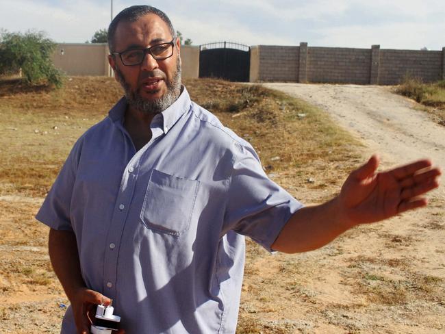 Ramadan Abedi, the father of the Manchester Arena bomber Salman Abedi, gestures as he speaks in Tripoli, Libya. Picture: Hani Amara / Reuters