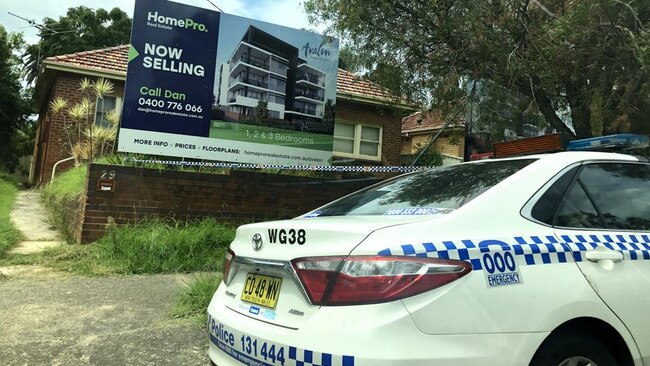 Police on scene at Virginia St, North Wollongong, following a stabbing on February 23.