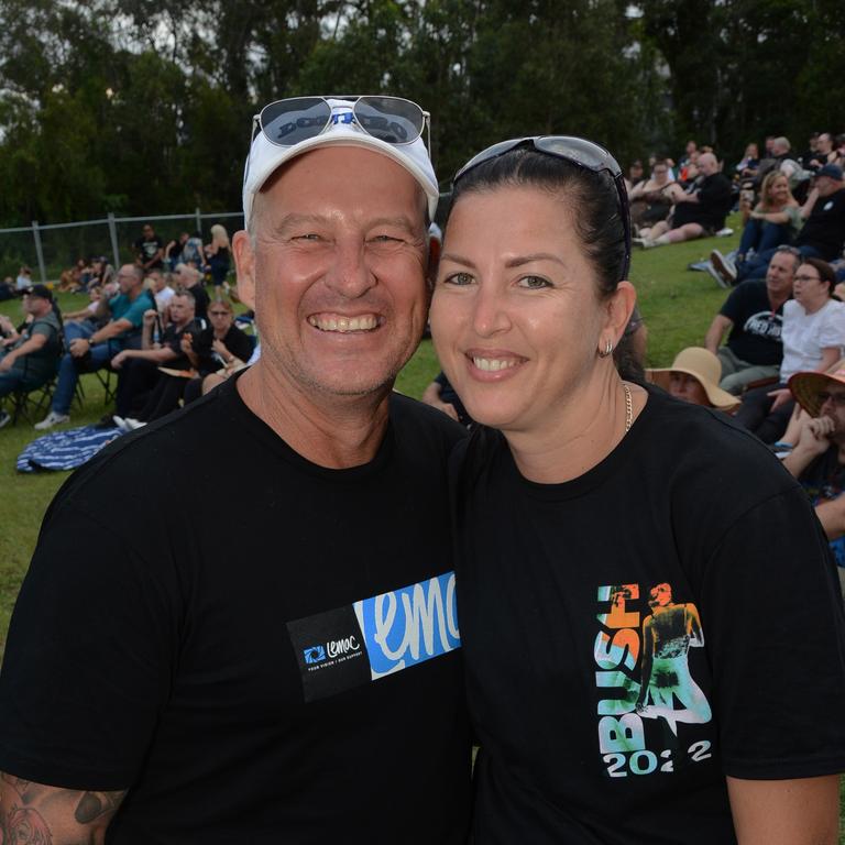 Shane Snow and Tabitha Ferguson at Under The Southern Stars concert at Sharks, Parkwood. Pic: Regina King