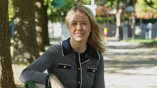 Liberal candidate for Kooyong Amelia Hamer in Hawthorn. Picture: Luis Enrique Ascui