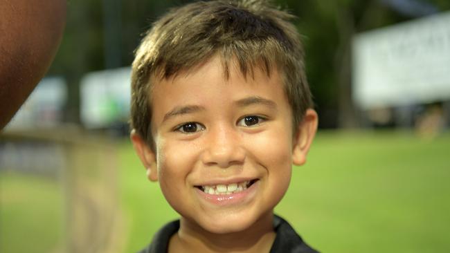 Isaac Garling came to watch Gary Ablett Jr play for Palmerston. Picture: (A)manda Parkinson