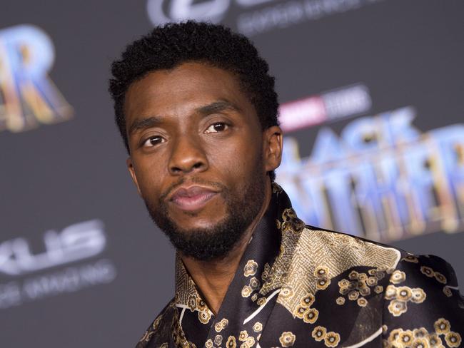 (FILES) In this file photo taken on January 29, 2018 Actor Chadwick Boseman attends the world premiere of Marvel Studiosâ "Black Panther," in Hollywood. - August 28, 2020 Chadwick Boseman died of cancer, he was 43. (Photo by VALERIE MACON / AFP)