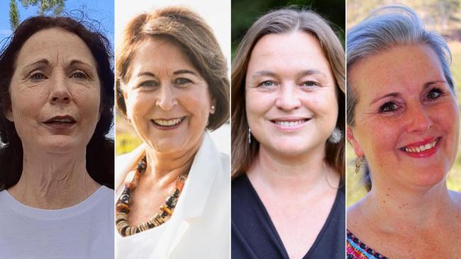 Tweed Shire Mayor Chris Cherry, left, Ballina Shire Mayor Sharon Cadwallader, Byron Shire Mayor Sarah Ndiaye, and Kyogle Mayor Danielle Mulholland, elected 2024.