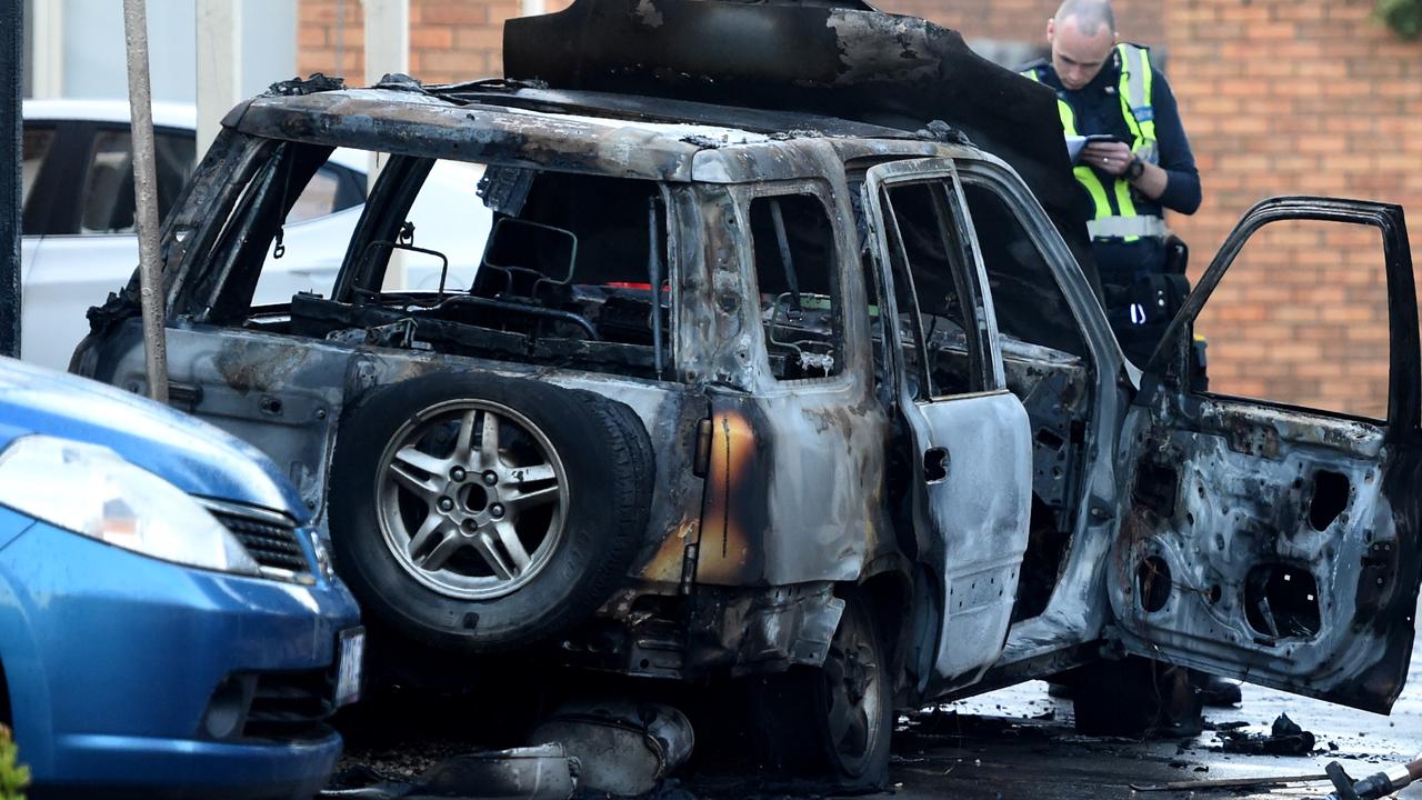 Preston fire: Car bursts into flames, rolls into Benambra St apartment ...