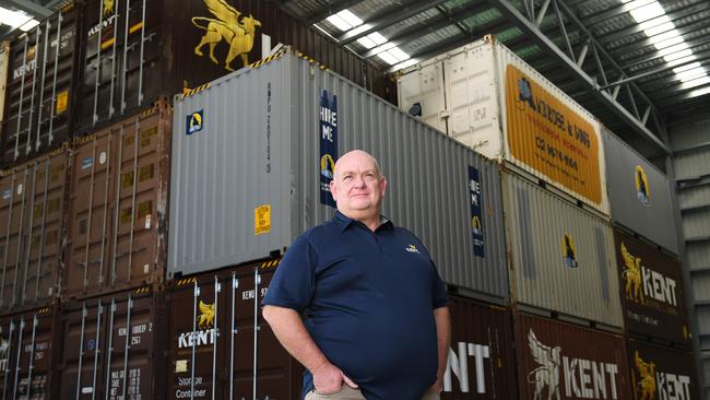 Kent Relocation Group northern regional manager, Jason Flynn at his Stuart storage facility. Picture: Shae Beplate.