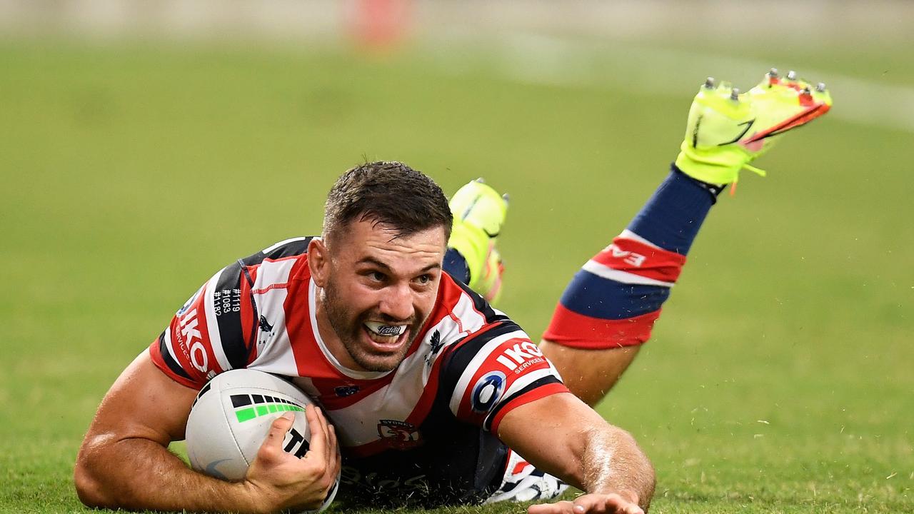James Tedesco of the Roosters. (Photo by Ian Hitchcock/Getty Images)