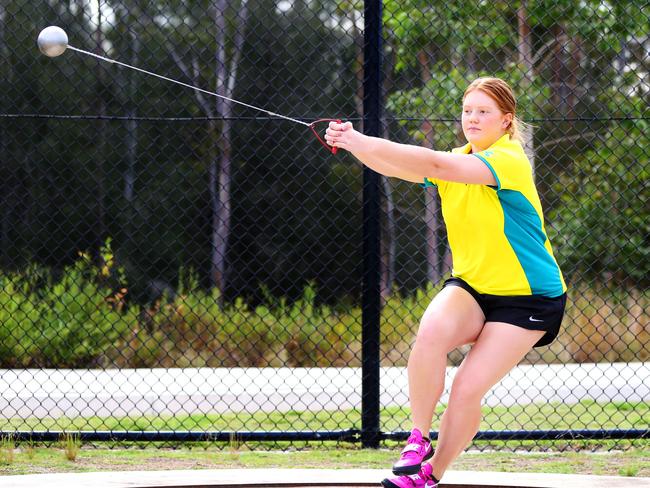 Australian hammer thrower champion and former Rouse Hill Times champion Alex Hulley. Picture: Angelo Velardo