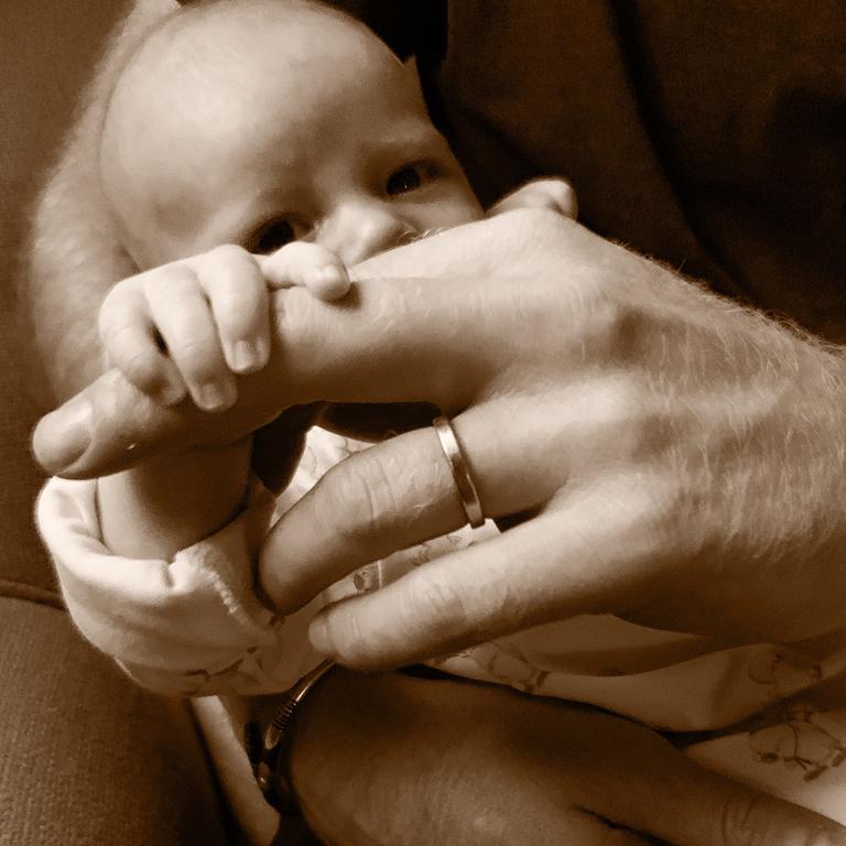 Six-week-old Archie Mountbatten-Windsor. Picture: @SussexRoyal/Instagram