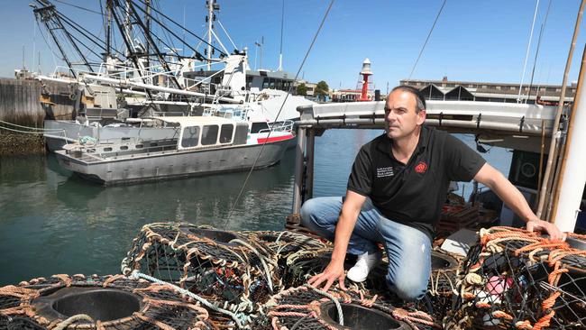 SA Northern Zone Rock Lobster Fishermen’s Association executive officer Kyri Toumazos is concerned about his industry’s future. Picture: Dean Martin