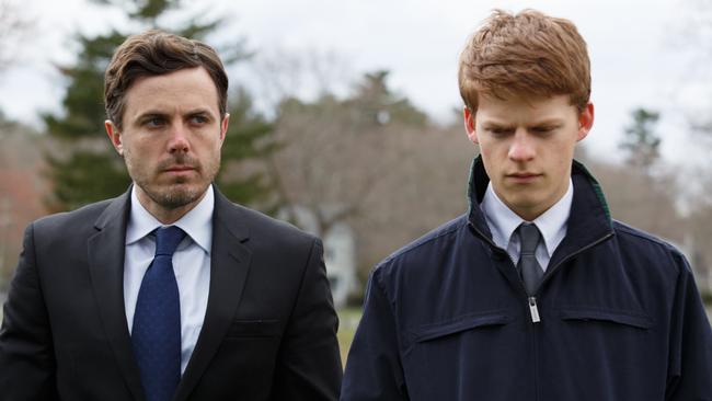 Casey Affleck, left, and Lucas Hedges in Manchester By the Sea.