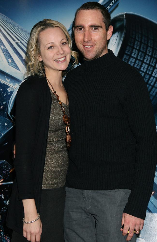 Carrie Bickmore with Greg Lange pictured in 2008.